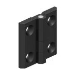 Metal Yaprak Mentese Mat Siyah 40 X 40 Mm