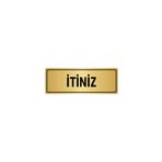 Metal Yönlendirme Levhası, Departman Kapı İsimliği İtiniz 5x20 cm Altın Renk