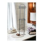 METALAY METALAYWc Banyo Tuvalet Ayaklı Kağıtlık Yedekli Tuvalet Kağıtlığı krom WC krom kağıtlık