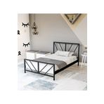 Metalia 90x190 cm Gözde Siyah Tek Kişilik Karyola