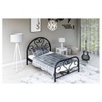 Metalia 90x190 cm Siyah Baby Tek Kişilik Karyola