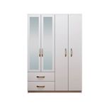 Metalia Diva 4 Kapılı 2 Çekmeceli Aynalı Gardrop