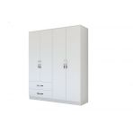 Metalia Gm 0080 Dekor 4 Kapili 2 Cekmeceli Gardrop