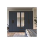 Metalia GM 037 Arminay 6 Kapılı 2 Çekmeceli Aynalı Gardrop