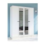 Metalia Gm 053 Hayal 4 Kapili Aynali Dugme Kulplu Gardirop