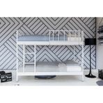 Metalia Gm 127 Ayrılabilir Beyaz Çiftli Ranza 90 x 190 cm Katlanır Tasarım ile Şık Kullanım - Renkli