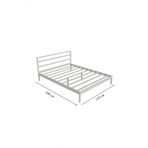 Metalia Gm 225 Vigo Cift Kisilik Metal Karyola Beyaz 150X200 Cm