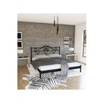 Metalia Gm 301 Gold Dublex Metal Karyola Siyah 160x200