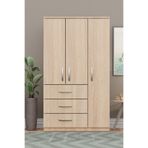 Metalia GM 302-S Ece Lüx 3 Kapı 3 Çekmeceli Sonomo Gardırop