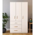 Metalia Gm 303 Ece Lüx 3 Kapılı 3 Çekmeceli Gardrop