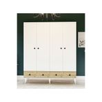 Metalia GM 414 4 Kapılı 2 Çekmeceli Gardrop