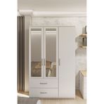 Metalia GM 851 Home Aynalı 3 Kapı 2 Çekmeceli Gardırop