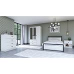 Metalia Gm 909 Home Aynalı Düğme Kulplu Genç Odası Takımı - Beyaz