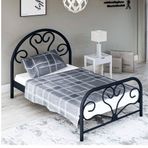 Metalia GM118 Baby 90x190 Tek Kişilik Siyah Metal Karyola