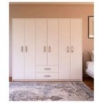 Metalia GM715 Selin Lüx 6 Kapılı 2 Çekmeceli Gardrop