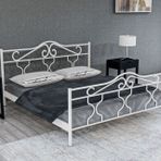Metalia Gold Metal Beyaz 150x200 cm Karyola