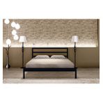 Metalia Vigom Siyah 160x200 Karyola