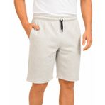 METALIC COMEOR Spor pantolonu erkek kısa kısa pantolon erkek şortu, kısa koşu pantolonu erkek koşu şortu erkek yaz pamuk eşofman altı Bermuda şort fitness pantolonu tenis pantolonu, Gri, XXL