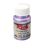 Metalik Akrilik Kumaş Boyası- Metalic Textile Paint 50cc - 3126 Lila