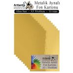 Metalik Aynalı Fon Kartonu 10 Lu A3 30X42 Cm 1 Paket Okul Sınıf Dekoratif Pırıltılı Folyo Kağıt Dekoratif Anasınıfı Kreş