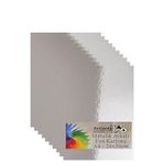 Metalik Aynalı Fon Kartonu 10 lu A4 20X30 cm 1 Paket Okul Sınıf Dekoratif Pırıltılı Folyo Kağıt Dekoratif Anasınıfı Kreş Gümüş Gri