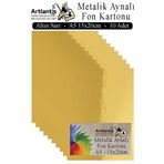 Metalik Aynalı Fon Kartonu 10 Lu A5 15X20 Cm 1 Paket Okul Sınıf Dekoratif Pırıltılı Folyo Kağıt Dekoratif Anasınıfı Kreş