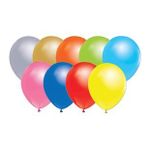 Metalik Balon 12 İnç Baskısız - 100 Adet Karışık Renk