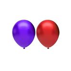 Metalik Balon Seti 100 Adet ( Kırmızı, Mor)