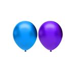 Metalik Balon Seti 100 Adet ( Koyu Mavi, Mor)