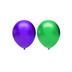 Metalik Balon Seti 100 Adet ( Mor, Koyu Yeşil )