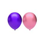 Metalik Balon Seti 30 Adet ( Pembe, Mor)