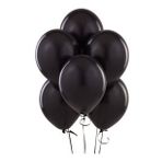 Metalik Balon Siyah 10 Adet