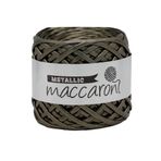 Metalik İp Metalik Yün Maccaroni Yarn İpler Metalik Örgü İpleri Metallic Yarn Örme Çanta İpi Parlak İp Örme Çanta İçin İp-HAKİ Renk