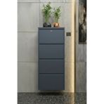 Metalium Concept Kilitli 4'lü (Dörtlü) Metal Ayakkabılık Antrasit