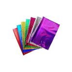 Metalize Hediye Poşet Paketi 12x17cm Kendinde Bantlı Renkli Hediye Paketi 100'lü