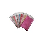 Metalize Hediye Poşet Paketi 20x25 cm Kendinde Bantlı Renkli Hediye Paketi 100'lü