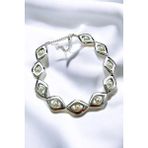 METALİZE İNCİ BAKLAVA CHOKER TASMA KOLYE