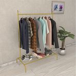 Metallica Concept Dikdörtgen Gold Konfeksiyon Elbise Askılığı Butik Elbise Askısı Altın