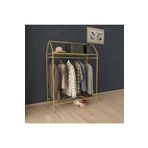 Metallica Concept Home Hanger Gold Elbise Askılığı Raflı New Design Konfeksiyon Askısı Ayaklı Askılık Elbise Askısı