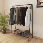 METALLİCA CONCEPT Oval Telli Siyah Butik Elbise Askılığı Konfeksiyon Askılık