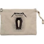 Metallica Death Magnetic Albums Krem Clutch Astarlı Cüzdan / El Çantası - 25x18cm