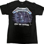 Metallica Erkek Ride The Lightning Tişört, Siyah, L