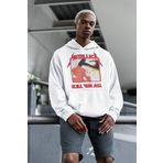 Metallica Kill 'Em All Yazılı Unisex Oversize Rock Metal Grubu Hoodie