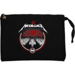 Metallica Master Of Puppets Albums Siyah Clutch Astarlı Cüzdan / El Çantası - 25x18cm