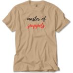 Metallica Master Of Puppets Text Krem Tişört Liyada - XL