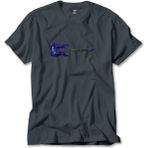 Metallica Ride The Lightning Guitar Füme Tişört Liyada - 3XL