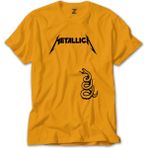 Metallica Snake Sarı Tişört Liyada - XS