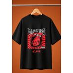 Metallica St. Anger Baskili Oversize Tisort - Siyah