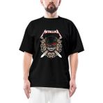 Metallica Warrior Siyah Oversize Tişört - XL - Beyaz