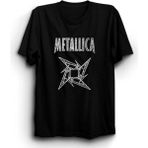 Metallica, With Logo, Rock Metal Müzik Grubu %100 Pamuk Unisex Tişört - Siyah